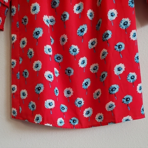 J.Crew Red Dandelion Floral Dress - Picture 6 of 15